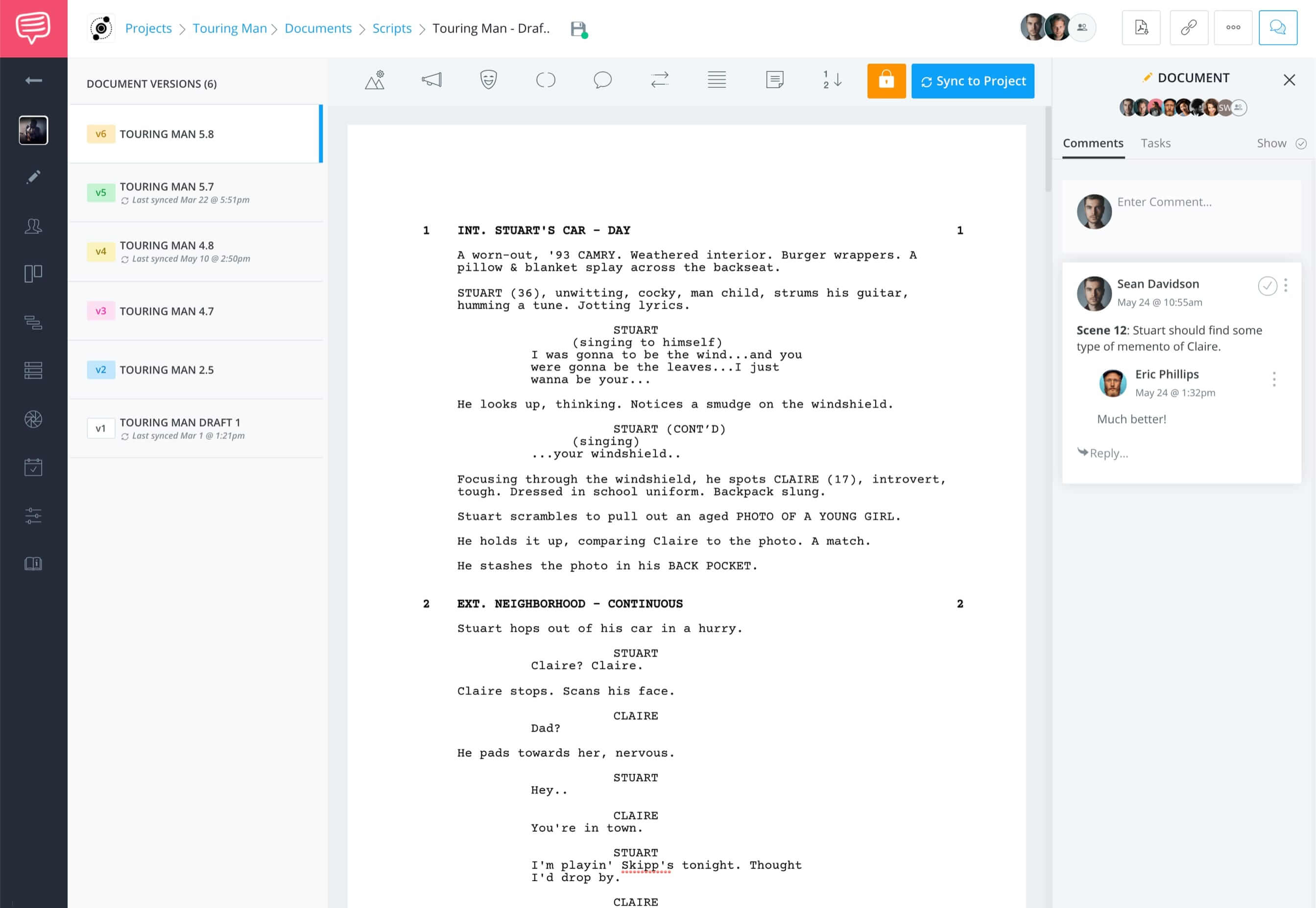 StudioBinder Free Screenwriting Software for Filmmakers - Add Comments StudioBinder Free Screenwriting Software for Filmmakers - Add Comments