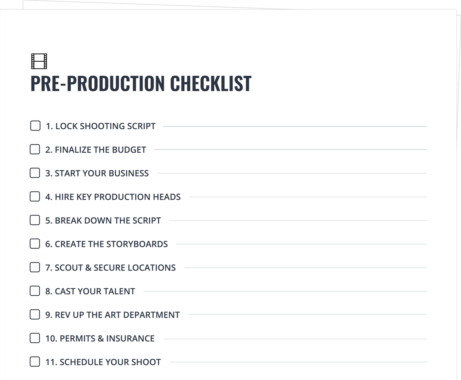 Pre-Production Checklist Made For Every Producer and Filmmaker - StudioBinder - Free Checklist - Exit Intent Pre-Production Checklist Made For Every Producer and Filmmaker - StudioBinder - Free Checklist - Exit Intent